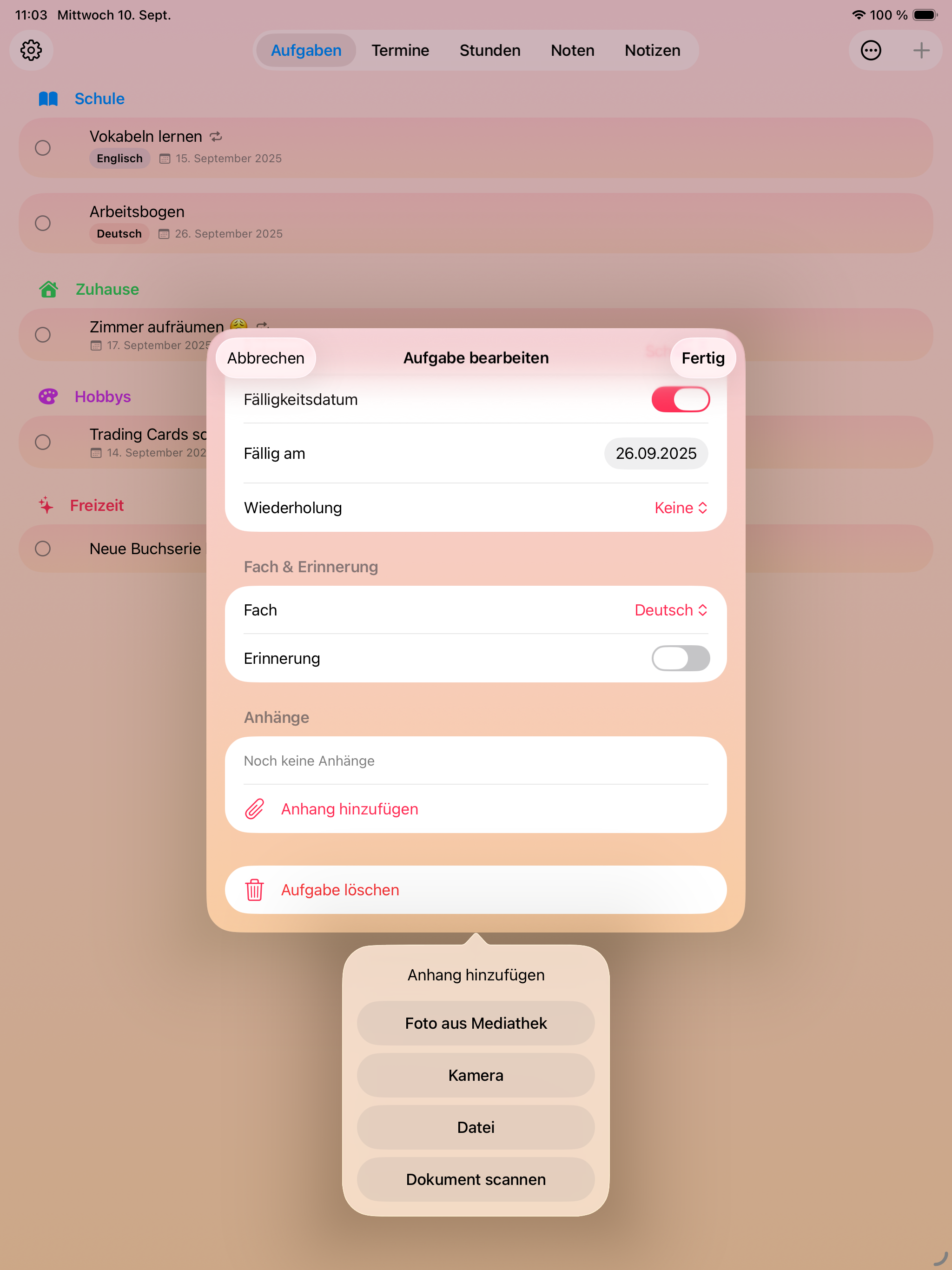 iPad App – Screenshot 1